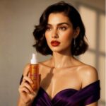 Essence Black Orchid With Pink Pepper Mist Веган спрей за коса и тяло с черна орхидея и златни частици - Image 3
